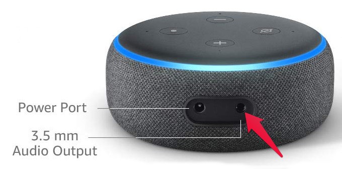 Amazon Echo Dot Audio Port