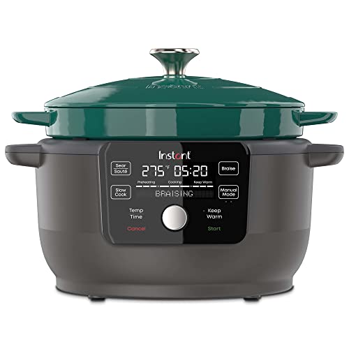 Instant Electric Round Dutch Oven, 6-Quart 1500W, From the Makers of Instant Pot, 5-in-1:...
