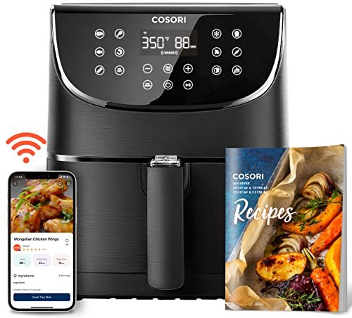COSORI Pro Smart Air Fryer 5.8QT 11-in-1 Cooking Presets (800+ Online Recipes) , APP and...