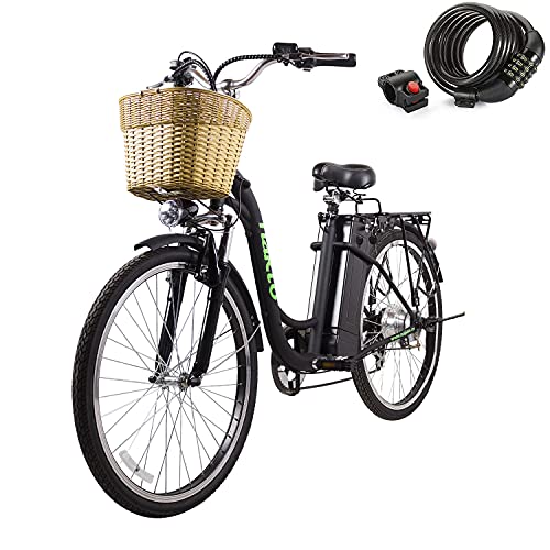 NAKTO 26' 250W Cargo-Electric Bicycle 6 Speed e-Bike with 36V Lithium Battery Aadult/Young...
