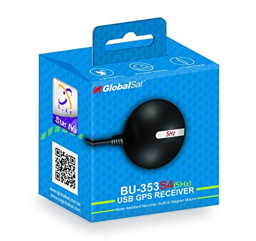 GlobalSat BU-353-S4-5Hz USB GPS Receiver (Black)