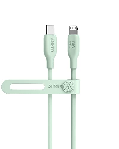 Anker USB-C to Lightning Cable, 541 Cable (Natural Green, 3ft), MFi Certified, Bio-Based...