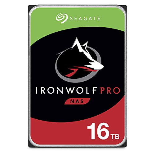 Seagate IronWolf Pro 16TB NAS Internal Hard Drive HDD – CMR 3.5 Inch SATA 6GB/S 7200 RPM...