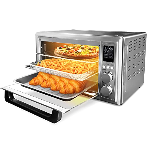 Cosmo COS-317AFOSS 1.1 cu. ft. Compact Electric Air Fryer Toaster Oven with LED Display,...